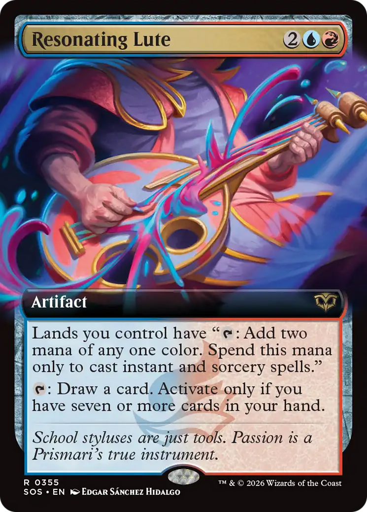 Resonating Lute (Extended Art) [Secrets of Strixhaven] Magic: The Gathering | Lots Moore NSW