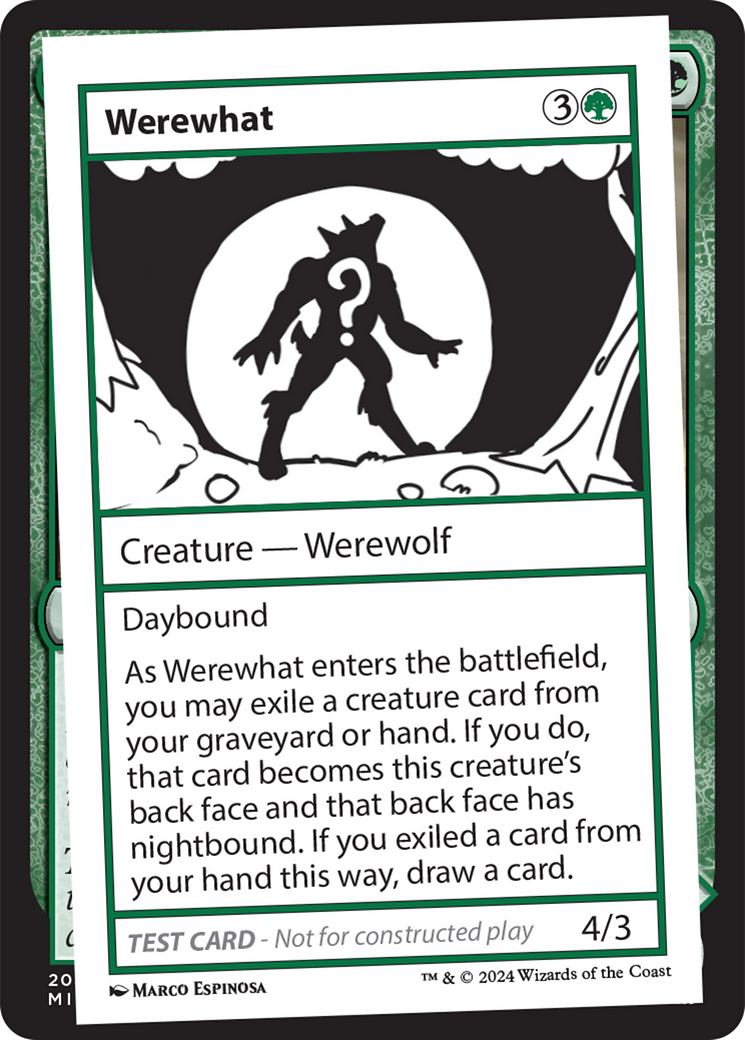 Werewhat [Mystery Booster 2 Playtest Cards] | Lots Moore NSW