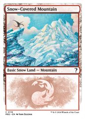 Snow-Covered Mountain (White Border) [Mystery Booster 2] | Lots Moore NSW