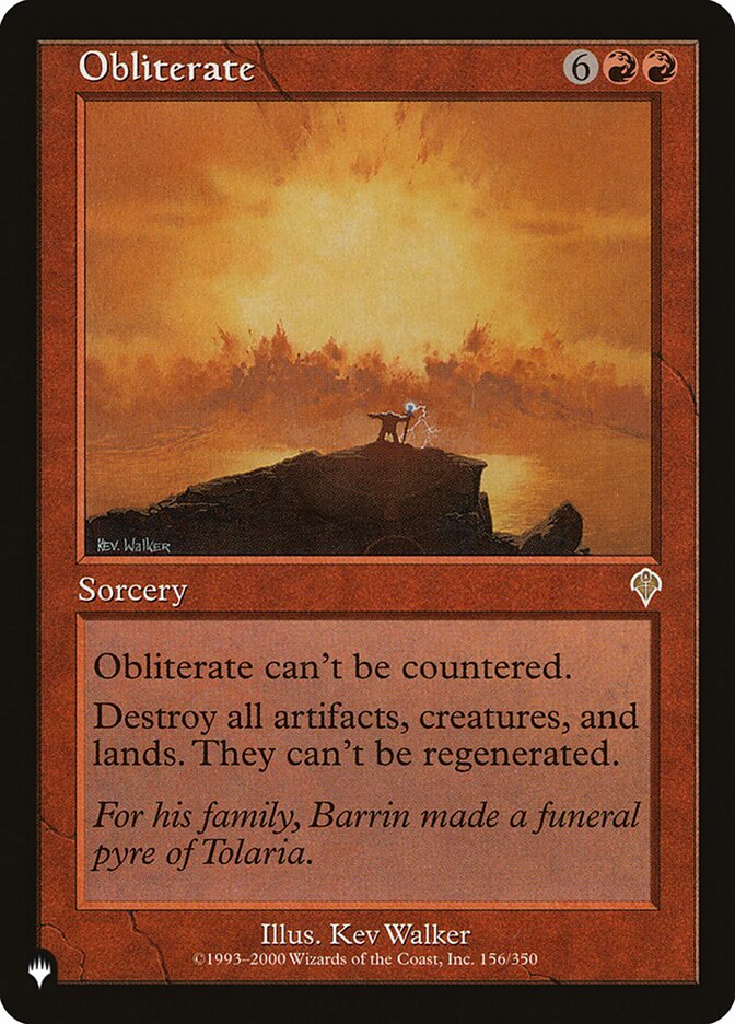 Obliterate [The List] | Lots Moore NSW