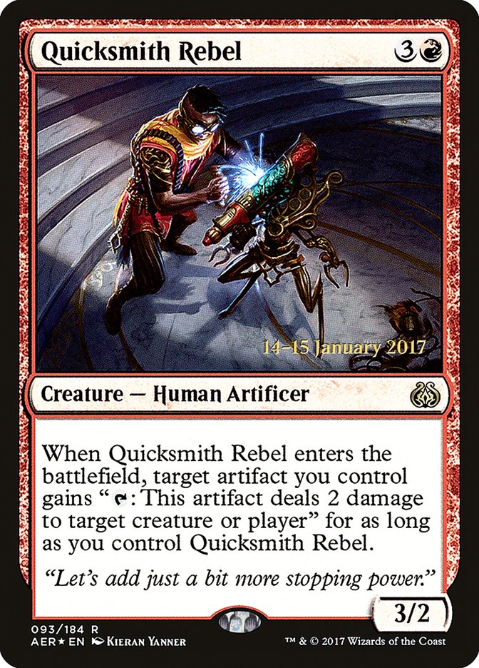 Quicksmith Rebel [Aether Revolt Prerelease Promos] | Lots Moore NSW