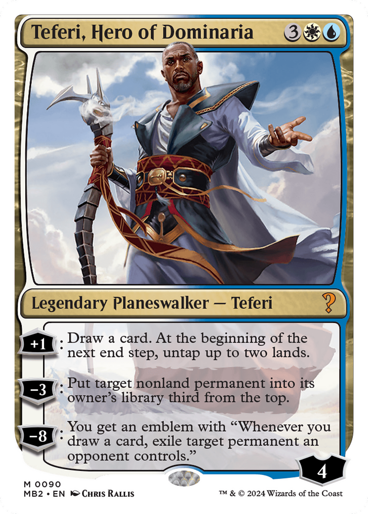 Teferi, Hero of Dominaria (White Border) [Mystery Booster 2] | Lots Moore NSW