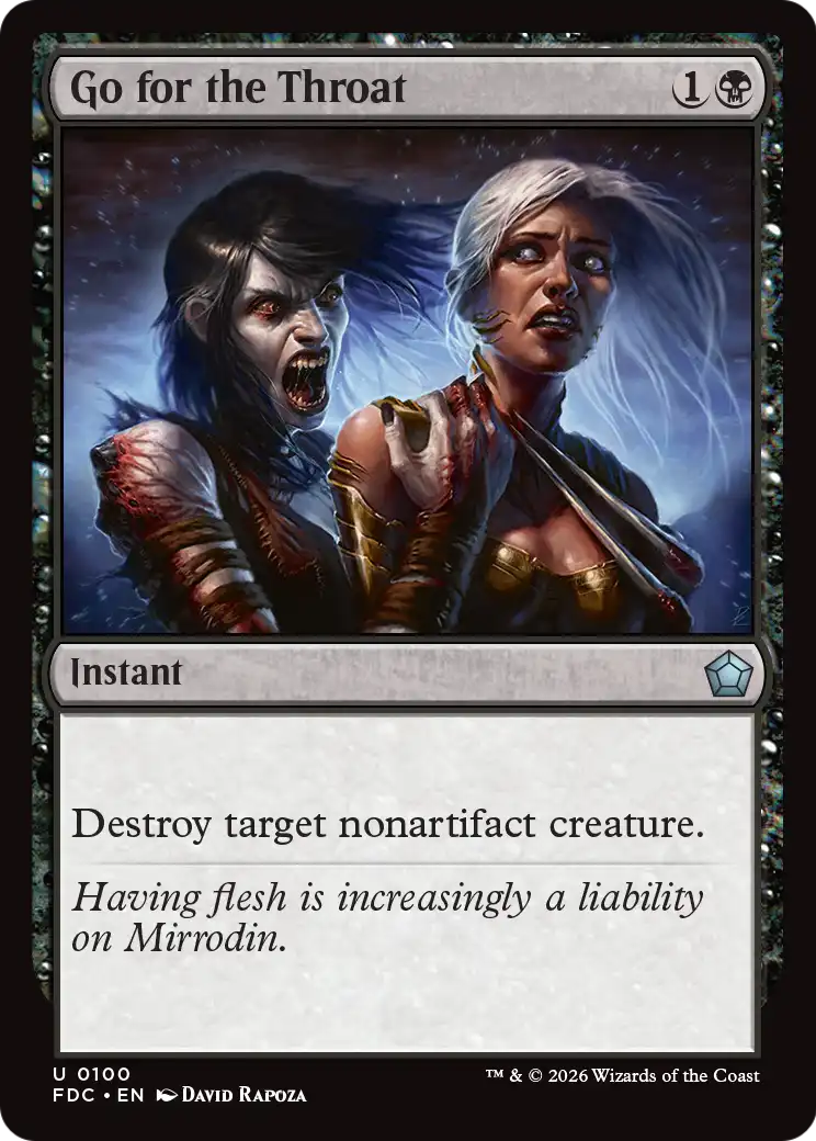 Go for the Throat [Foundations Commander] | Lots Moore NSW