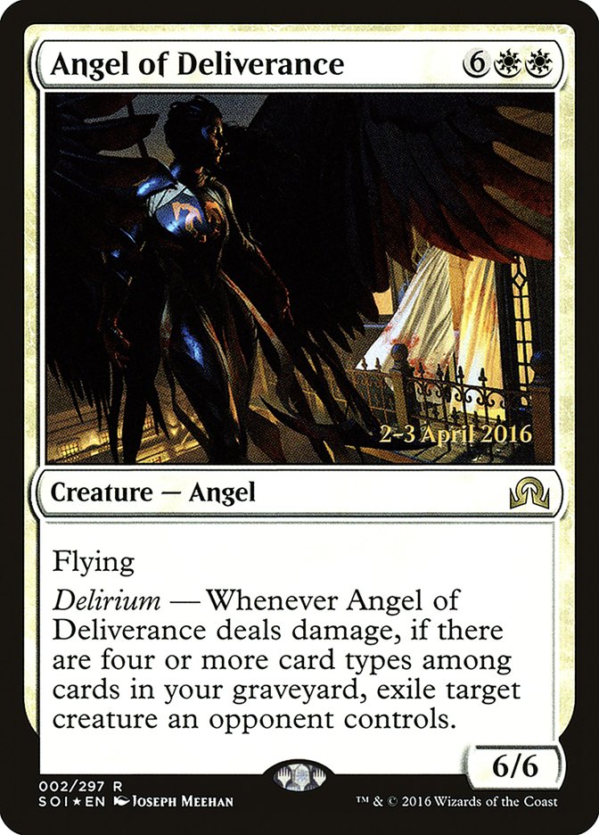 Angel of Deliverance [Shadows over Innistrad Prerelease Promos] | Lots Moore NSW