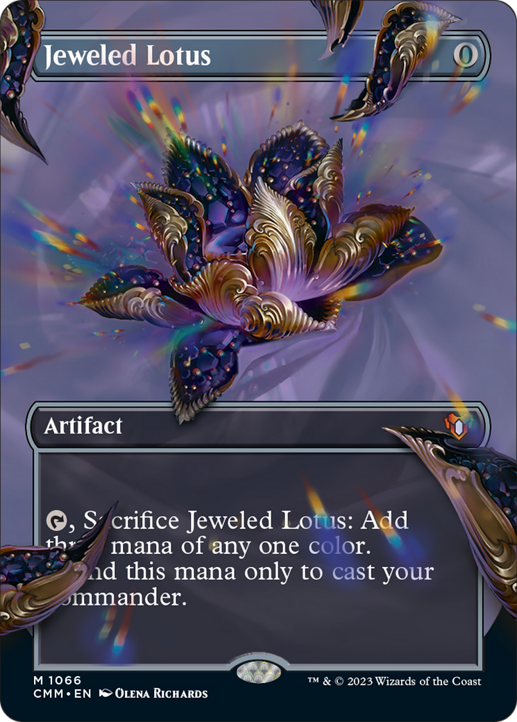 Jeweled Lotus (Borderless Textured Foil Frame Break) [Commander Masters] | Lots Moore NSW