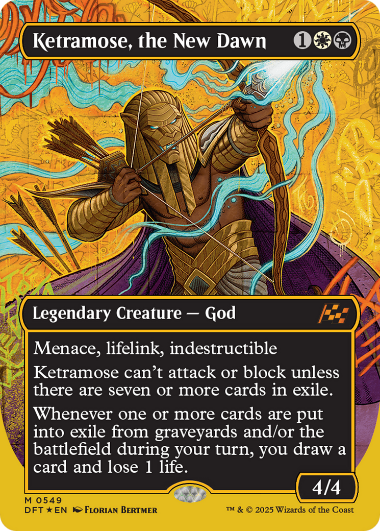 Ketramose, the New Dawn (Borderless) (First-Place Foil) [Aetherdrift] | Lots Moore NSW