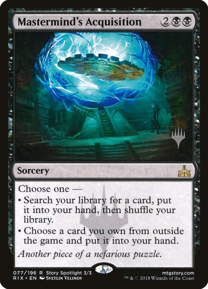 Mastermind's Acquisition (Promo Pack) [Rivals of Ixalan Promos] | Lots Moore NSW