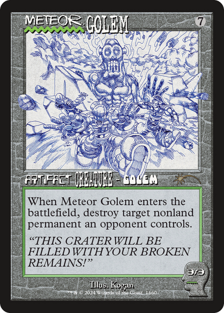 Meteor Golem (1660) (Rainbow Foil) [Secret Lair Drop Series] | Lots Moore NSW