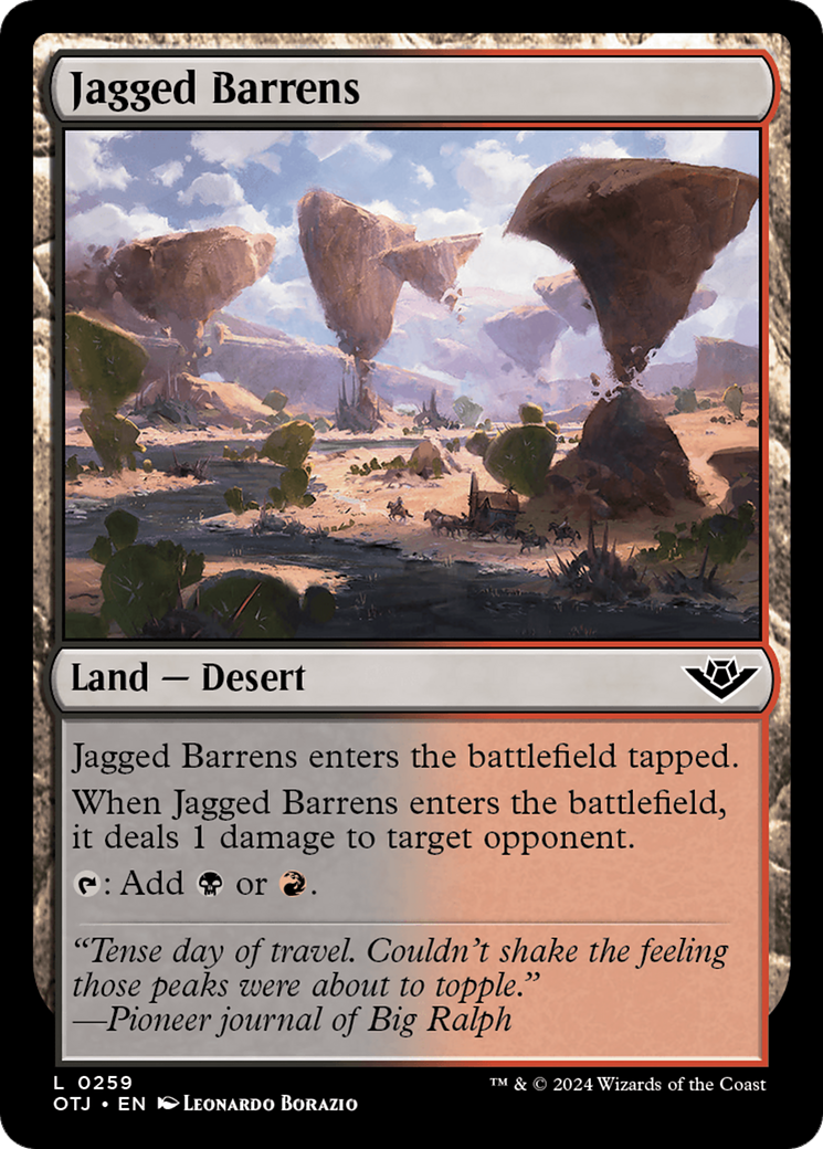 Jagged Barrens [Outlaws of Thunder Junction] | Lots Moore NSW