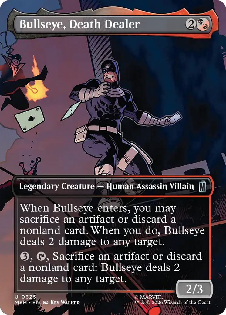 Bullseye, Death Dealer (Borderless) [Marvel Super Heroes] | Lots Moore NSW