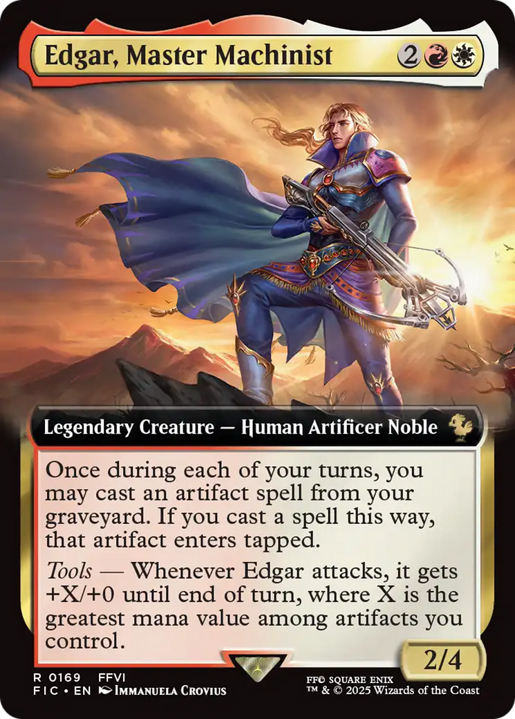 Edgar, Master Machinist (Extended Art) [FINAL FANTASY Commander] | Lots Moore NSW