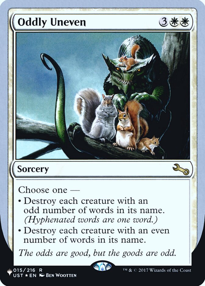 Oddly Uneven (Unfinity Foil Edition) [The List] | Lots Moore NSW