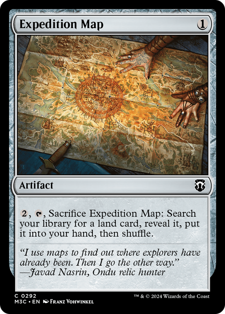 Expedition Map (Ripple Foil) [Modern Horizons 3 Commander] | Lots Moore NSW