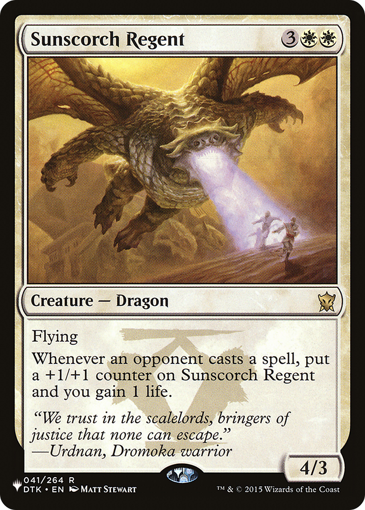 Sunscorch Regent [The List] | Lots Moore NSW