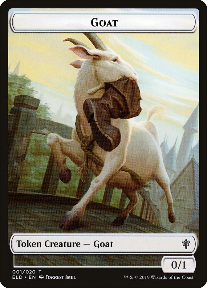 Goat Token [Throne of Eldraine Tokens] | Lots Moore NSW