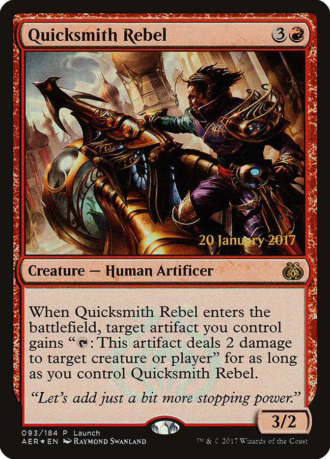 Quicksmith Rebel (Launch) [Aether Revolt Promos] | Lots Moore NSW