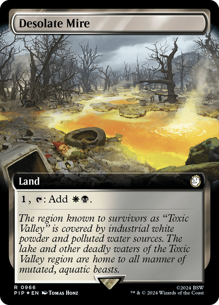 Desolate Mire (Extended Art) (Surge Foil) [Fallout] | Lots Moore NSW