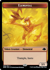 Insect // Elemental Double-Sided Token [Dominaria Remastered Tokens] | Lots Moore NSW