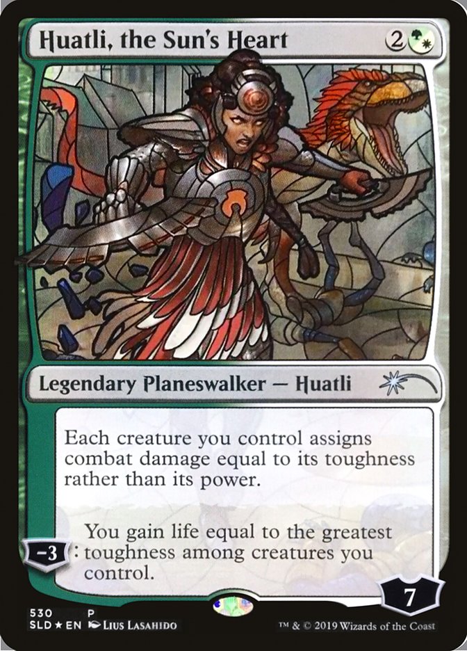 Huatli, the Sun's Heart (Stained Glass) [Secret Lair Drop Promos] | Lots Moore NSW