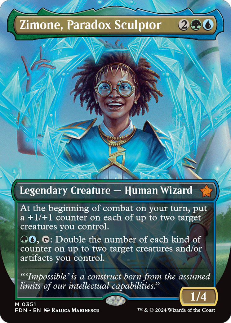 Zimone, Paradox Sculptor (Borderless) [Foundations] | Lots Moore NSW