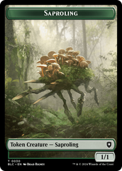 Hamster // Saproling Double-Sided Token [Bloomburrow Commander Tokens] | Lots Moore NSW