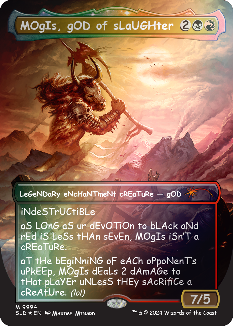 MOgIs, gOD of sLaUGHter (9994) (Rainbow Foil) [Secret Lair Drop Series] | Lots Moore NSW