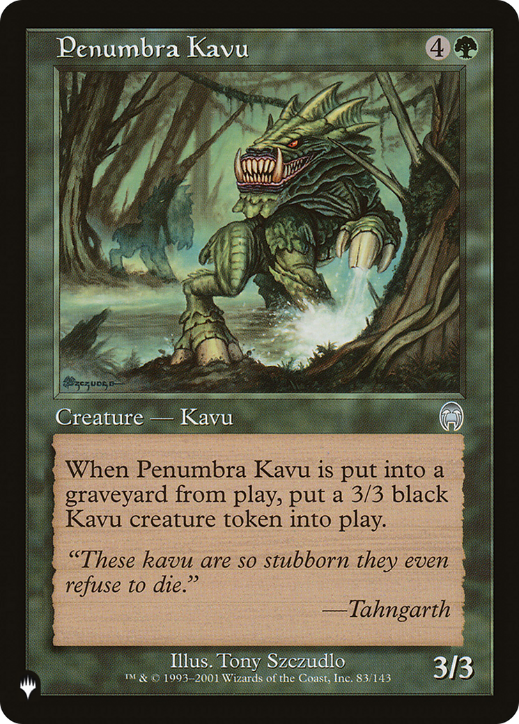 Penumbra Kavu [The List] | Lots Moore NSW
