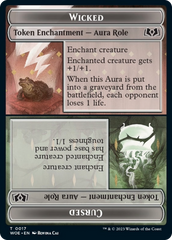 Wicked Role / Cursed Role // Emblem - On An Adventure Double-Sided Token [Wilds of Eldraine Tokens] | Lots Moore NSW