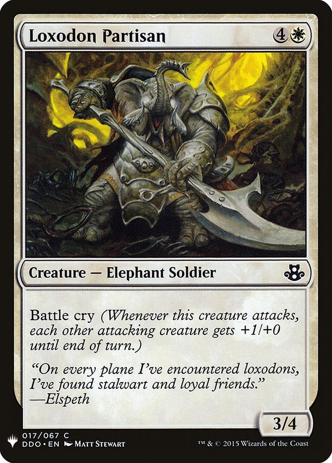 Loxodon Partisan [Mystery Booster] | Lots Moore NSW