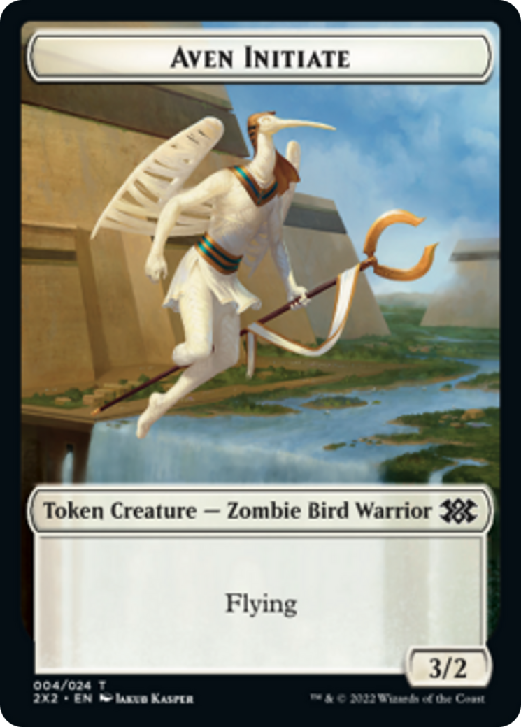 Spider // Aven Initiate Double-Sided Token [Double Masters 2022 Tokens] | Lots Moore NSW