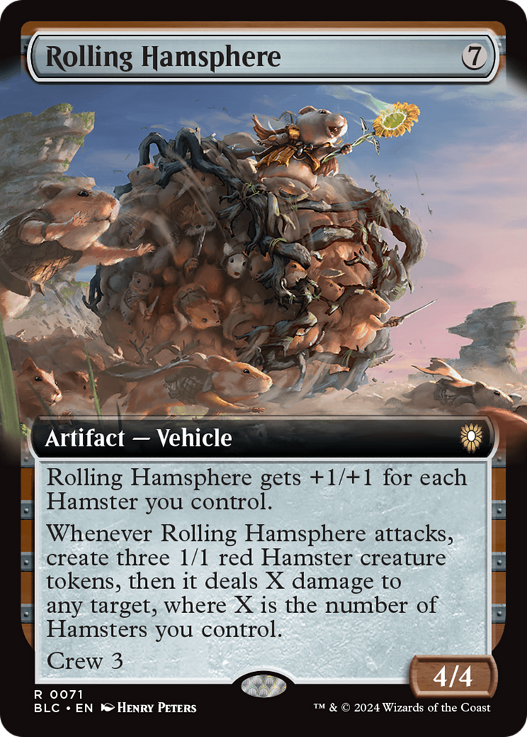 Rolling Hamsphere (Extended Art) [Bloomburrow Commander] | Lots Moore NSW