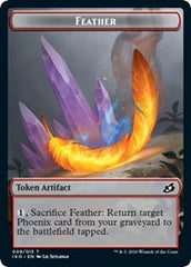 Feather // Human Soldier (004) Double-Sided Token [Ikoria: Lair of Behemoths Tokens] | Lots Moore NSW