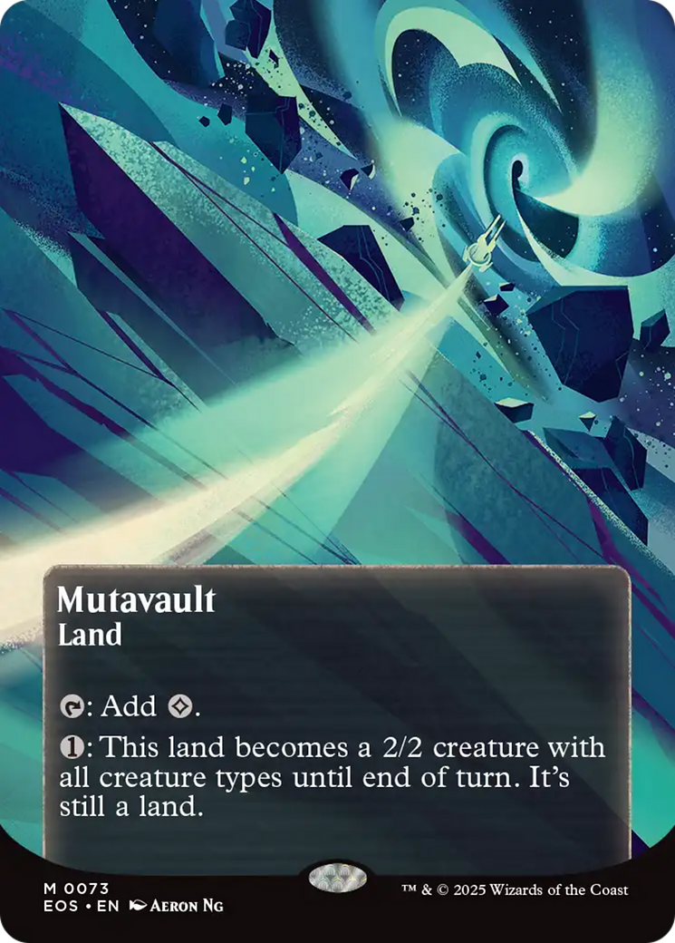 Mutavault (0073) (Borderless) [Edge of Eternities: Stellar Sights] | Lots Moore NSW