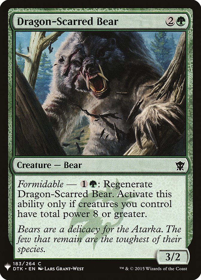 Dragon-Scarred Bear [Mystery Booster] | Lots Moore NSW