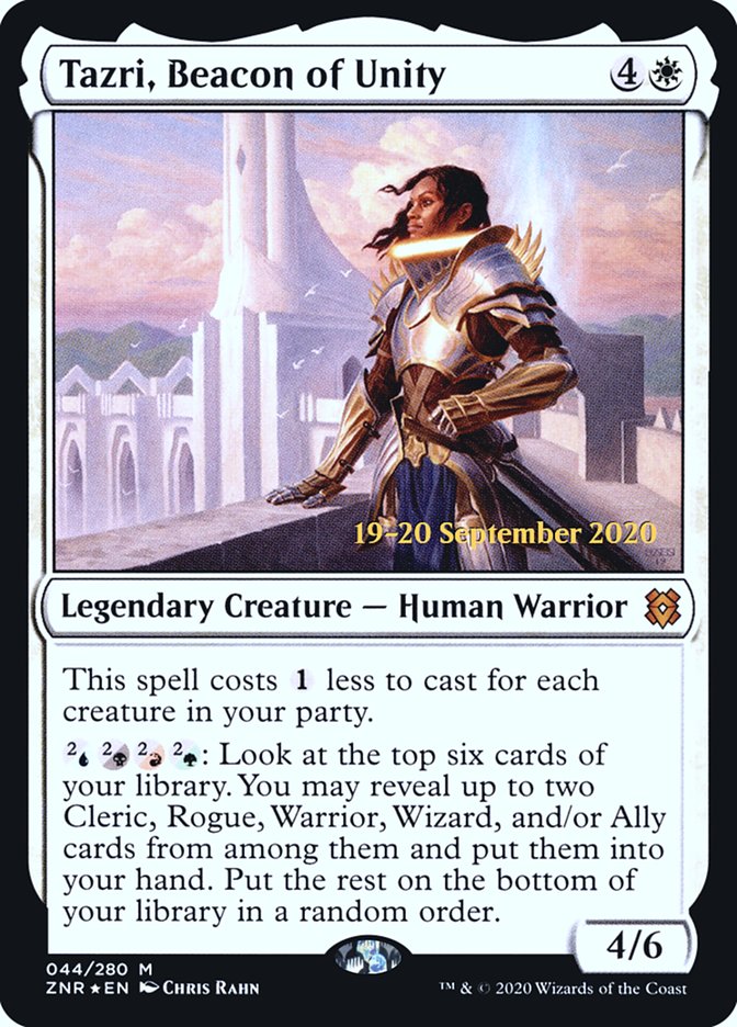 Tazri, Beacon of Unity [Zendikar Rising Prerelease Promos] | Lots Moore NSW