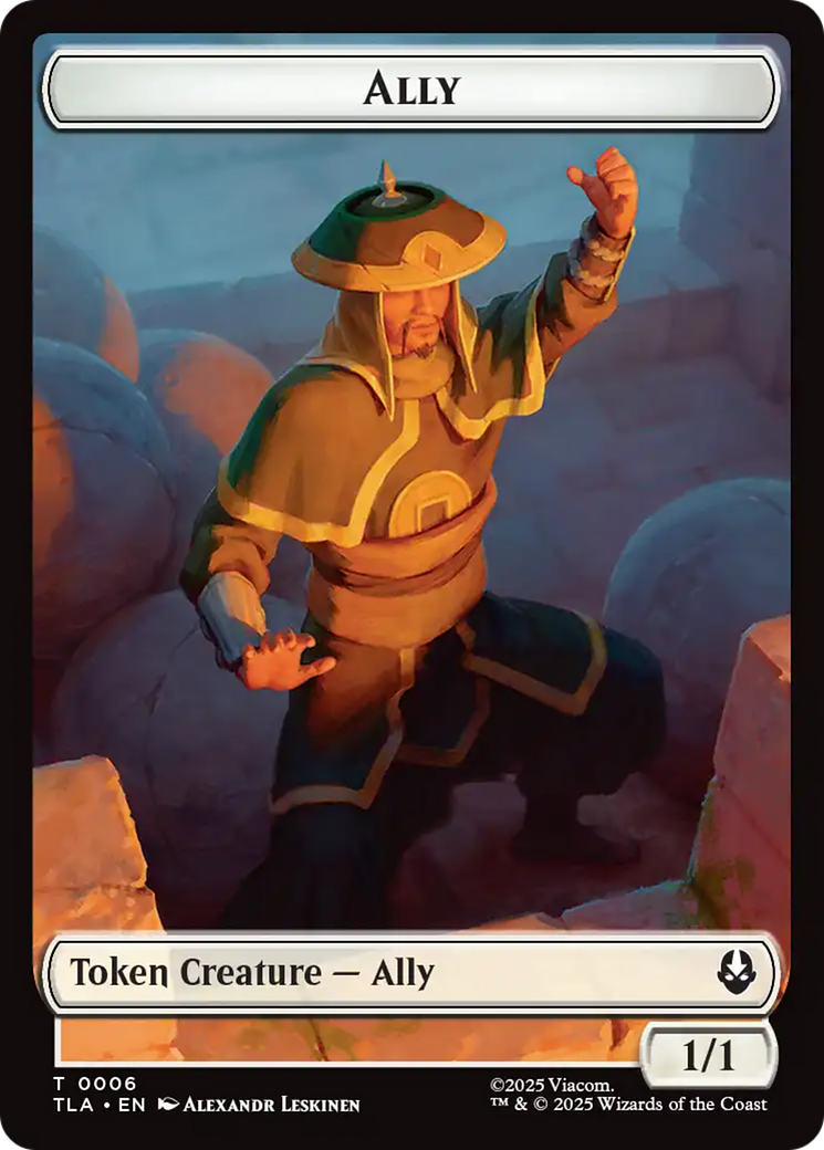 Ally (0006) // Soldier (0002) Double-Sided Token [Avatar: The Last Airbender Tokens] | Lots Moore NSW