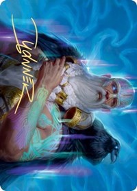 Alrund, God of the Cosmos Art Card (Gold-Stamped Signature) [Kaldheim Art Series] | Lots Moore NSW