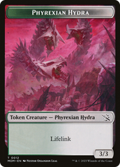 Warrior // Phyrexian Hydra (0012) Double-Sided Token [March of the Machine Tokens] | Lots Moore NSW