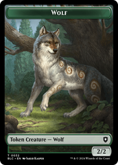 Goat // Wolf (032) Double-Sided Token [Bloomburrow Commander Tokens] | Lots Moore NSW