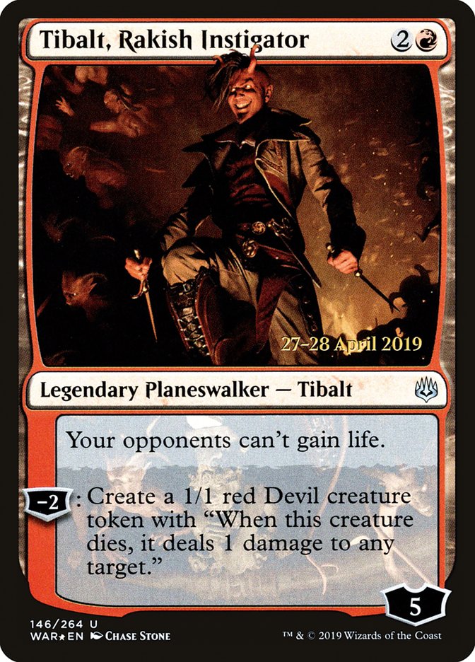 Tibalt, Rakish Instigator [War of the Spark Prerelease Promos] | Lots Moore NSW