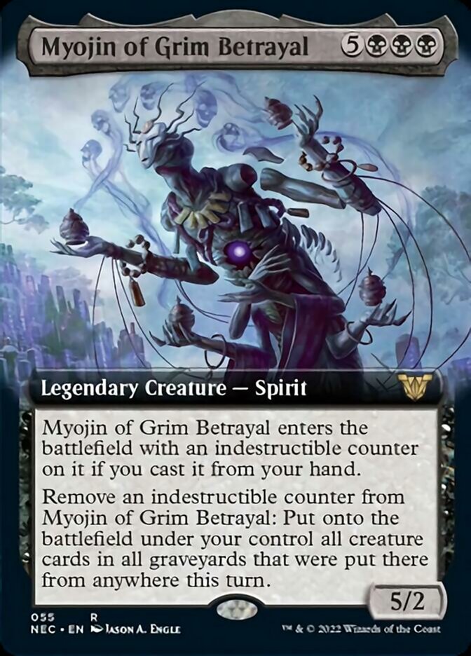 Myojin of Grim Betrayal (Extended Art) [Kamigawa: Neon Dynasty Commander] | Lots Moore NSW