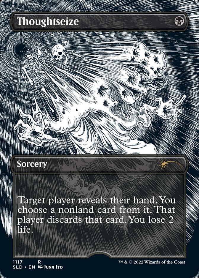 Thoughtseize (Borderless Etched Foil) [Secret Lair Drop Series] | Lots Moore NSW