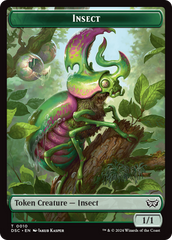 Insect (0010) //Manifest Double-Sided Token [Duskmourn: House of Horror Commander Tokens] | Lots Moore NSW