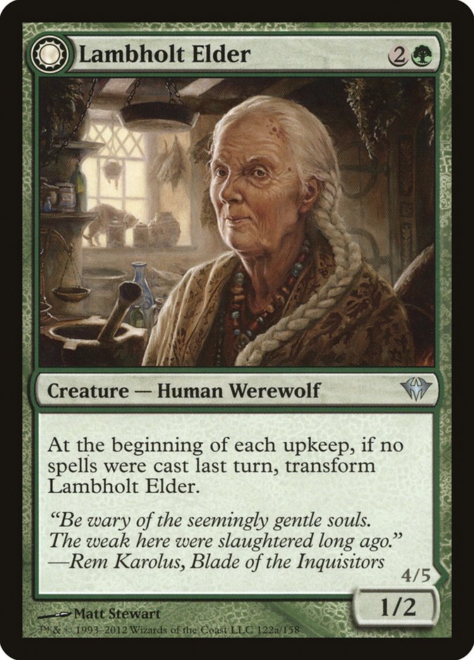 Lambholt Elder // Silverpelt Werewolf [Dark Ascension] | Lots Moore NSW