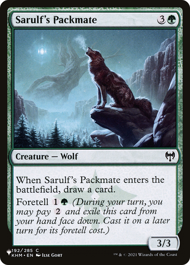 Sarulf's Packmate [The List Reprints] | Lots Moore NSW