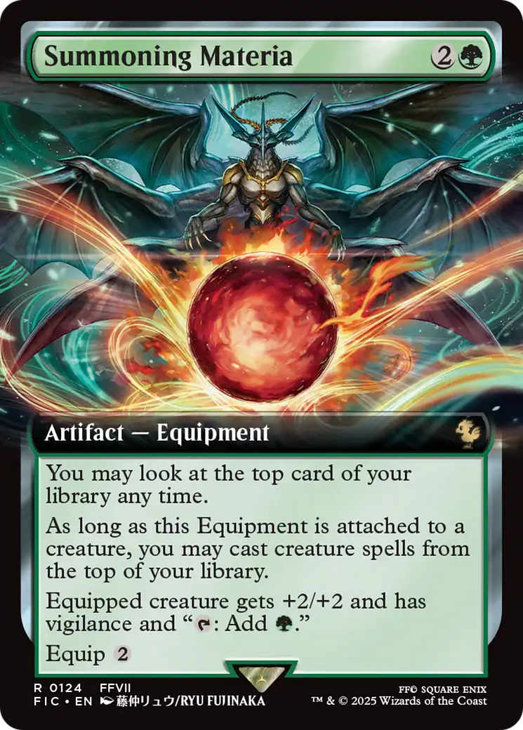 Summoning Materia (Extended Art) [FINAL FANTASY Commander] | Lots Moore NSW