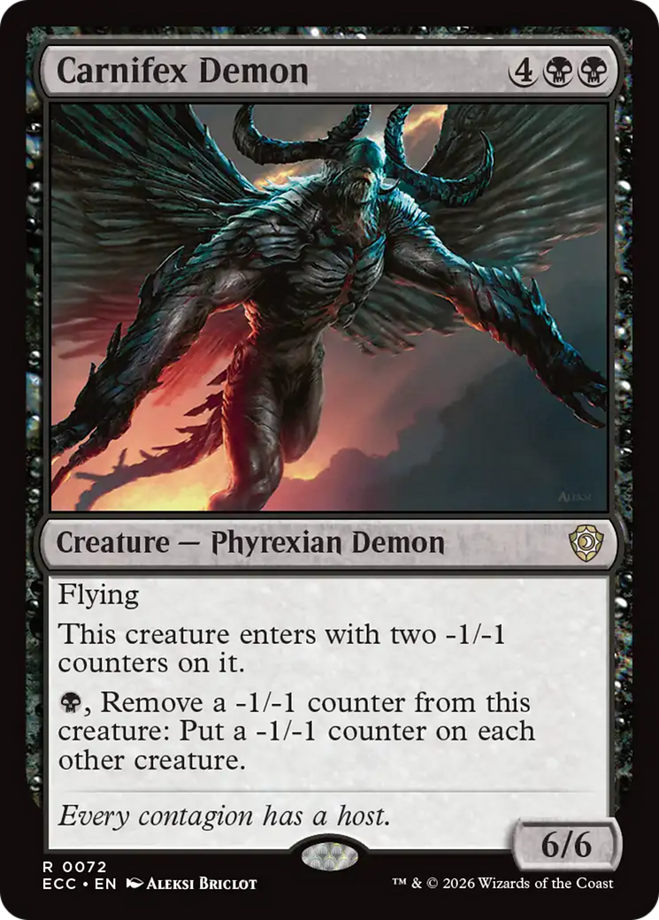 Carnifex Demon [Lorwyn Eclipsed Commander] | Lots Moore NSW