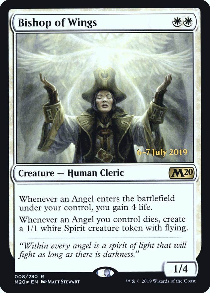 Bishop of Wings [Core Set 2020 Prerelease Promos] | Lots Moore NSW