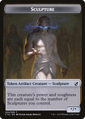 Bird (001) // Sculpture Double-Sided Token [Commander 2019 Tokens] | Lots Moore NSW
