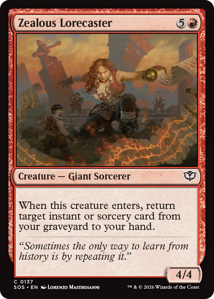Zealous Lorecaster [Secrets of Strixhaven] | Lots Moore NSW